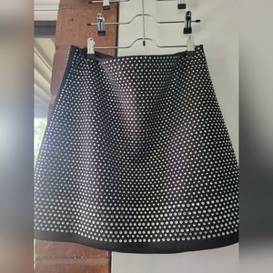 French Connection scuba mini skirt covered in rhinestones